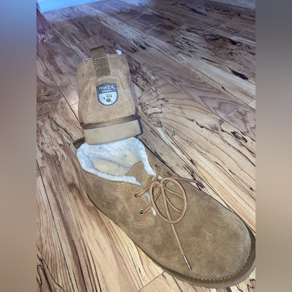Pawz by bear paw mens Gavin chukka boots slippers tan size 10 - Picture 4 of 14